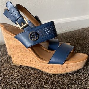 Tommy Hilfiger Leather Wedge